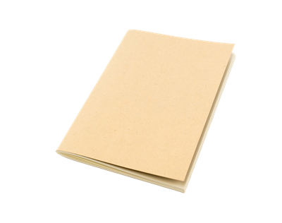 recycled paper book white background